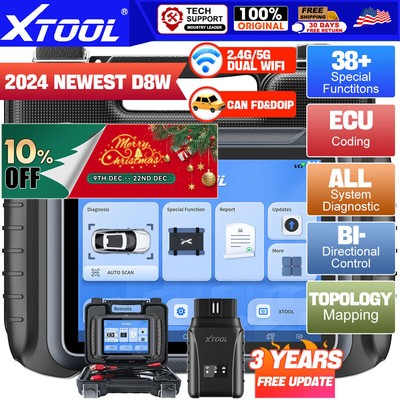 521 XTOOL D8W Topology Auto Car Diagnostic Scan Tool Full System Coding Scanner