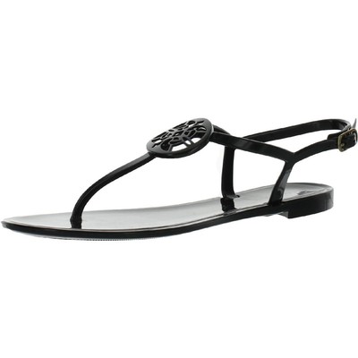 

Circus Womens Black Jelly Slingback Thong Sandals Shoes 7 Medium (B,M) BHFO 0593, Черный, BHFO