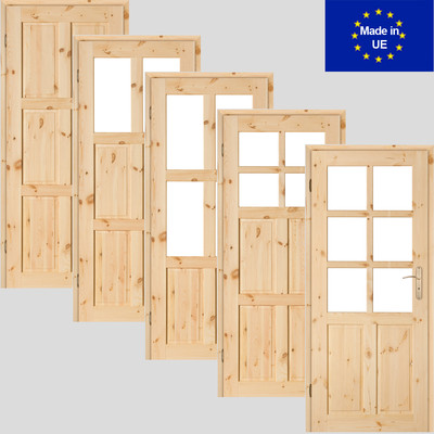 Holztür Gazda Kiefer Türflügel Schiebetür Zimmertür Innentür 60/70/80/90 Breite