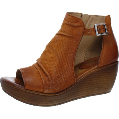 

Женские кожаные туфли на танкетке Miz Mooz Starfire Tan 38-39 Medium (B,M) BHFO 1602, Nutmeg