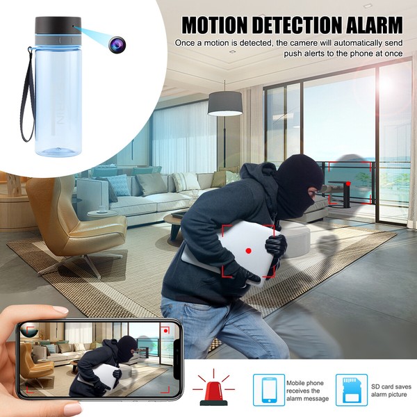 Motion detection security system with mobile alerts.