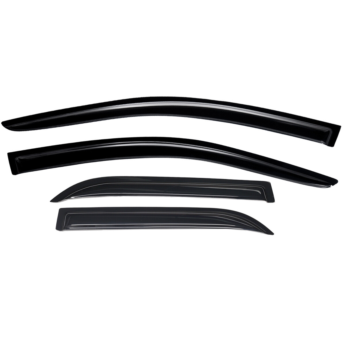 For 2011-2022 Chrysler 300 Dark Smoke Window Visors Sun Rain Guards Vent Shade