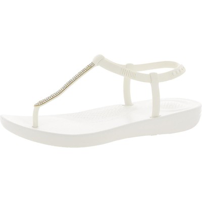 

Женские туфли Fitflop IQUSHION SPLASH с открытым носком на плоской подошве, повседневные туфли с ремешком на щиколотке BHFO 2876, IQUSHION SPLASH