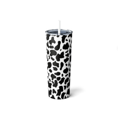 Skinny Steel Tumbler with Straw, 20oz