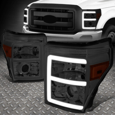 [LED DRL] ДЛЯ 11-16 УГЛОВЫХ ФАР ПРОЕКТОРА FORD SUPER DUTY С ДЫМЧАТЫМ/ЖЕЛТЫМ СВЕТОМ