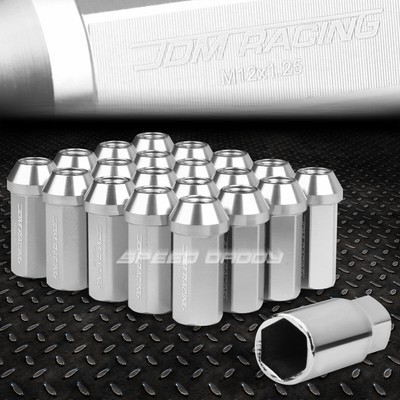 КОМПЛЕКТ ГАЕК JDM ИЗ ЗАКРЫТОГО АЛЮМИНИЯ ЗЕЛЕНОГО ЦВЕТА С 20 НАКОНЕЧНИКАМИ + АДАПТЕР M12X1.25 ДИАМЕТРОМ 25 ММ / ВЫСОТОЙ 50 ММ