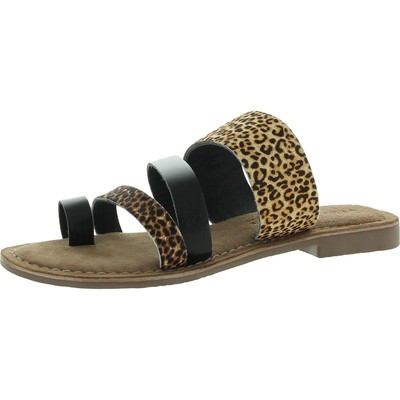 

Очень нестабильные женские коричневые сандалии на платформе BRAINTREE 6, средние (B,M) BHFO 8833, Black/leopard, BRAINTREE