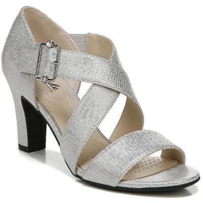 Женские туфли LifeStride Carlyle на серебристом металлическом каблуке шириной 6 см (C, D, W) BHFO 4084