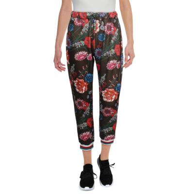 

Женские коричневые спортивные штаны Beulah с цветочным принтом и высокой посадкой  BHFO 6236, Brown multi