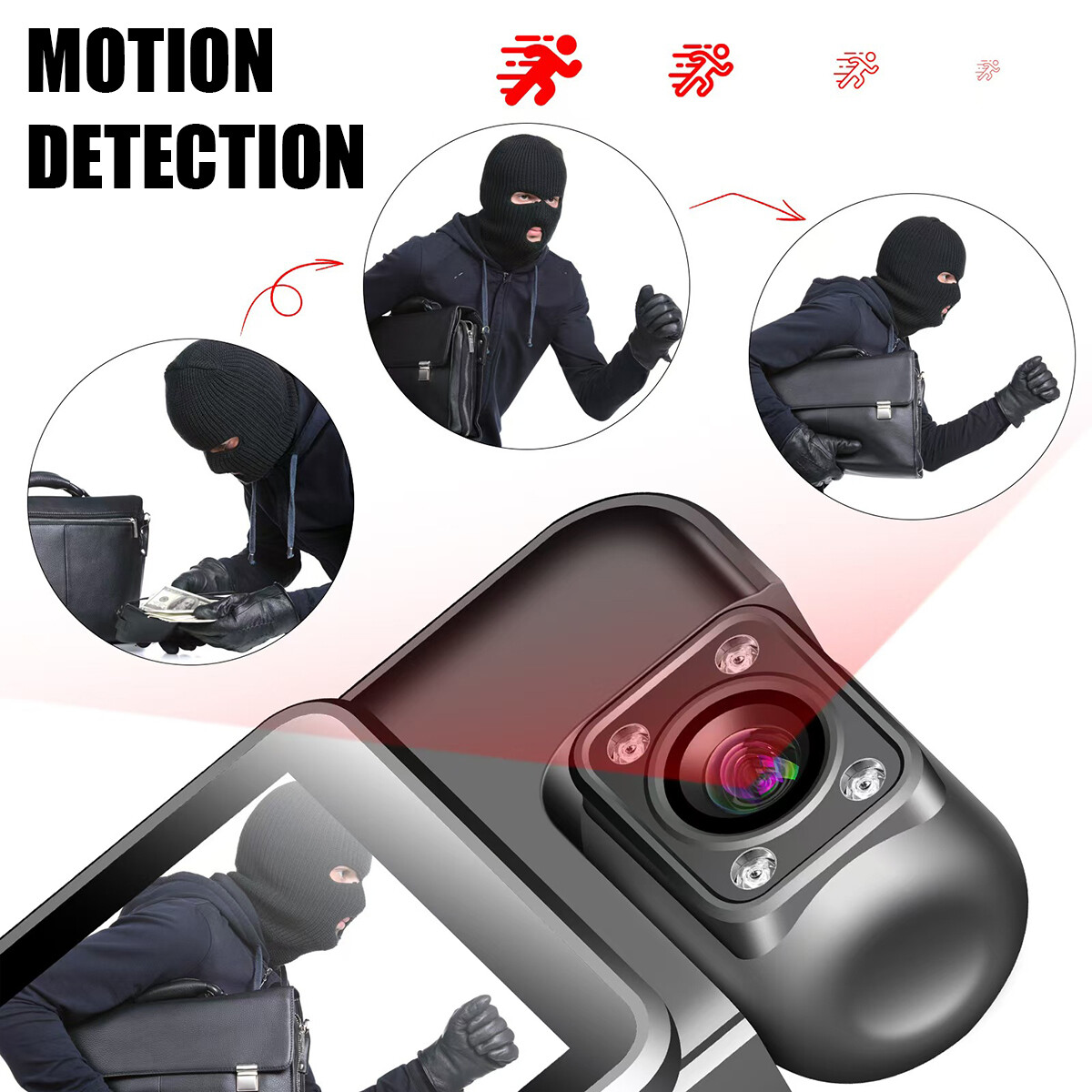 4K WiFi Camera 1080P DVR Video Audio Recorded IR Night Camcorder Police Body Cam