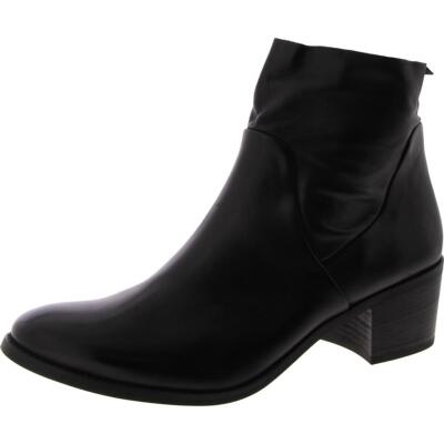 Pre-owned Paul Green Womens Leather Block Heel Booties Ankle Boots Shoes Bhfo 6068
