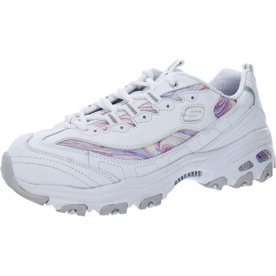 

Skechers Womens DLites - Белые повседневные и модные кроссовки Whimsical Dream 2986, White/multi