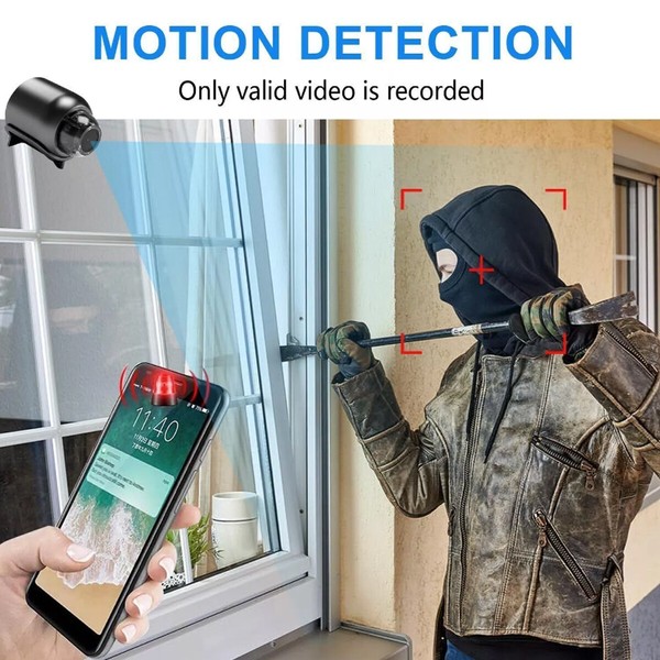 With 32GB SD Card HD 1080P Mini Spy Camera WiFi Hidden Camcorder Security Cam - Image 12