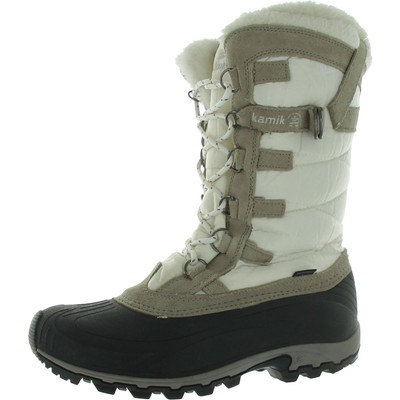 Kamik Womens Snowvalley B/W Waterproof Snow Boots Shoes 9 Medium (B,M) BHFO 6001