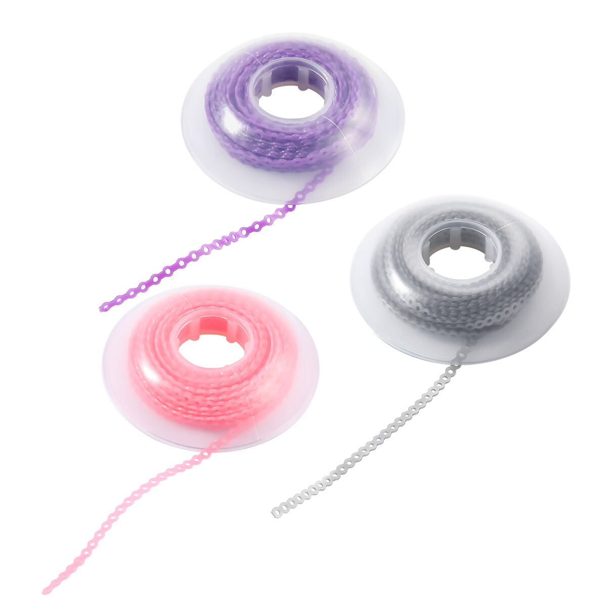 Dental Orthodontic Elastic Rubber Power Chain Braces Bands Short/Long/Close