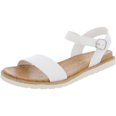 

Женские сандалии Sun + Stone Mattie White Footbed Shoes 8 Medium (B,M) BHFO 6888, Белый