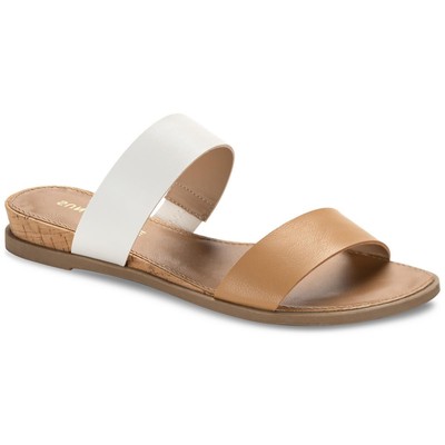 Sun + Stone Womens Tan Braided Slide Sandals Shoes 12 Medium (B,M) BHFO 3972