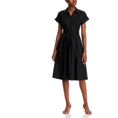 Женская черная хлопковая плиссированная рубашка Karl Lagerfeld Paris 14 BHFO 3275