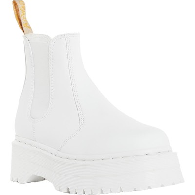 Женские ботинки челси Dr. Martens V 2976 Quad Mono белого цвета, размер 9, средний (B,M), BHFO 9057