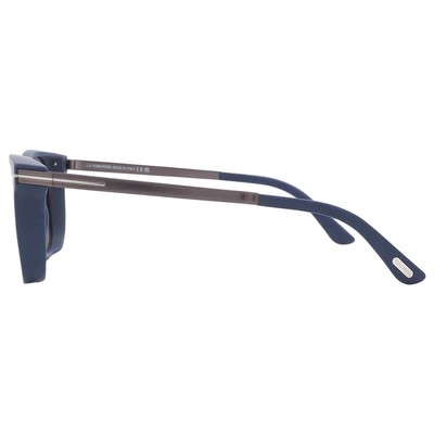 Pre-owned Tom Ford Sinatra Smoke Mirror Square Men's Sunglasses Ft1104 91c 53 In Gray
