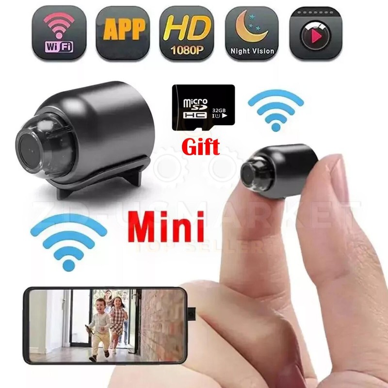 1080P Mini Camera WiFi HD IP Night Vision Security Cam