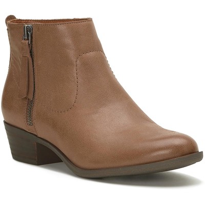 Lucky Brand Womens Blandre Brown Ankle Boots Shoes 7 Medium (B,M) BHFO 1422