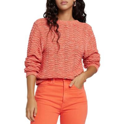 7 For All Mankind Женский пуловер с глубоким вырезом и рубчатой отделкой BHFO 3509