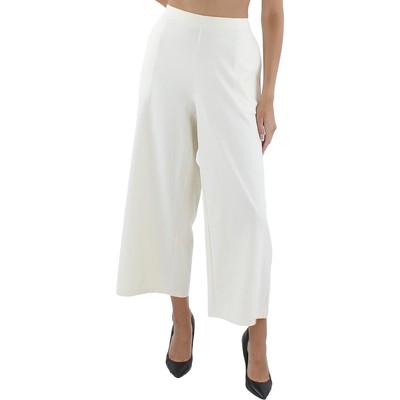 

Женские бежевые трикотажные широкие брюки удобного кроя Eileen Fisher  BHFO 7213, Soft white, S2OKBP4402M