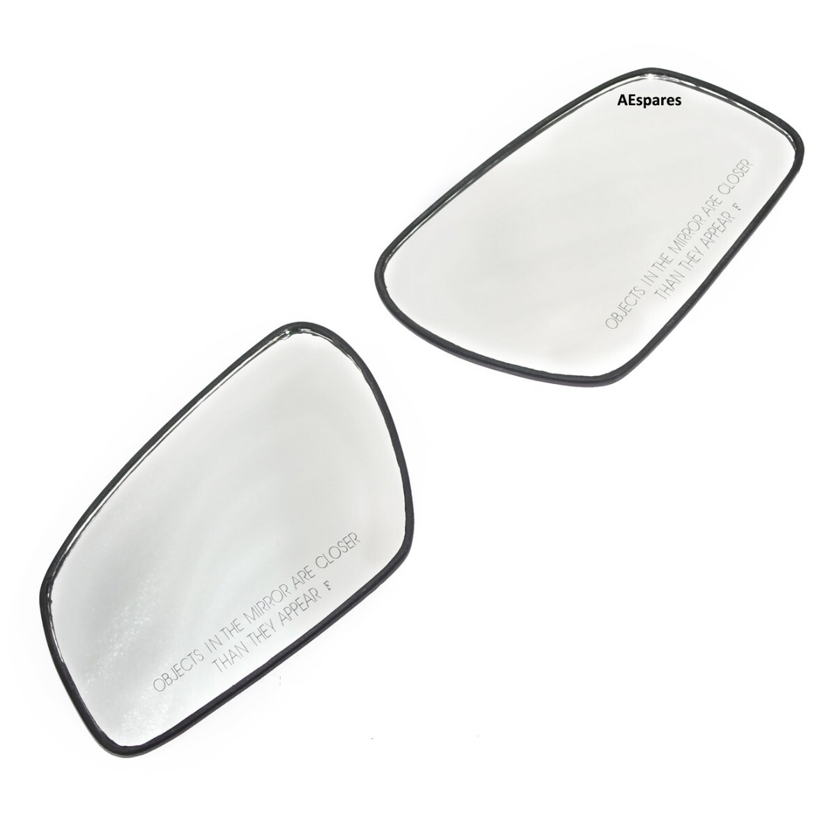LH & RH ORVM Convex Wing Door Glass Mirror With Base Plate For Ford Fiesta 
