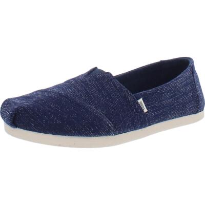 

Женские модные лоферы Toms Alpargata Navy Flats 7 Medium (B,M) BHFO 8239, Navy glimmer