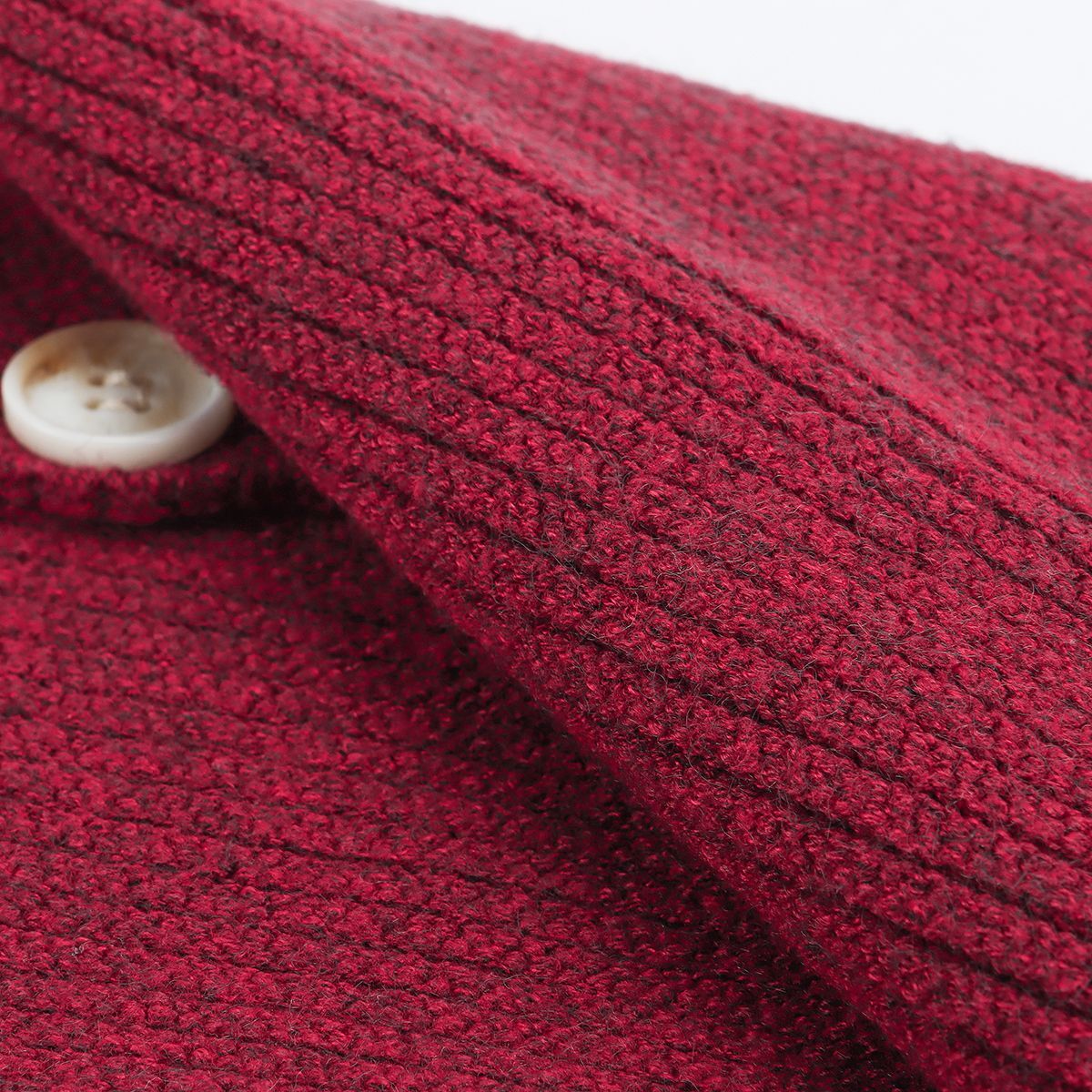 Womens Buttons Knit Turtleneck Collar Warmer Cover Scarf Faux Fake Collar LAVA