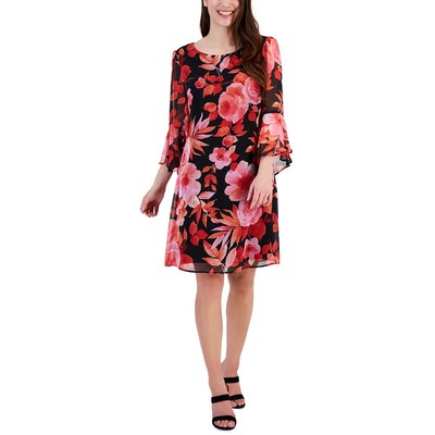 Connected Apparel Womens Chiffon Cocktail And Party Dress BHFO 4800