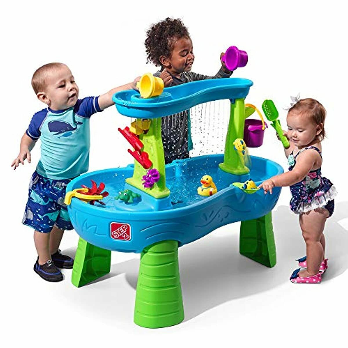 Step2 Rain Showers Splash Pond Kids Water Play Table with 13-Pc Accessory Set 733538485291 | eBay