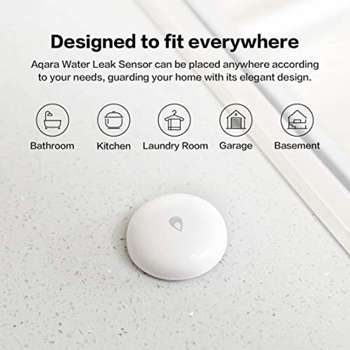 Aqara Water Leak Sensor, REQUIRES AQARA HUB, Wireless ...