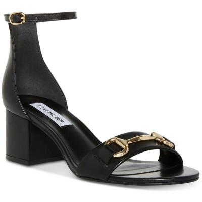 Steve Madden Женские босоножки Irenee черного цвета на каблуке 7 Средний (B,M) BHFO 3793