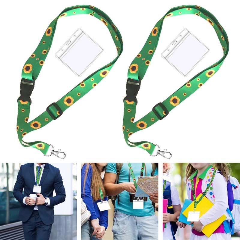 2x Sunflower Hidden Disability Lanyard Behinderungen + Badge Lanyard Haltbarkeit