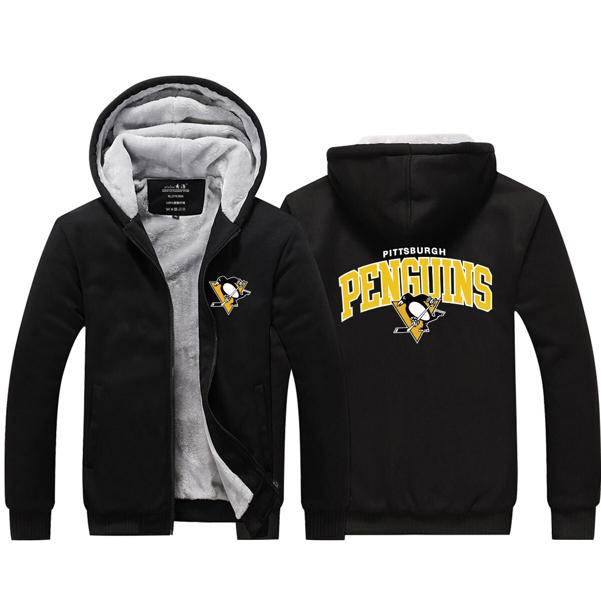 pittsburgh penguins zip up hoodie
