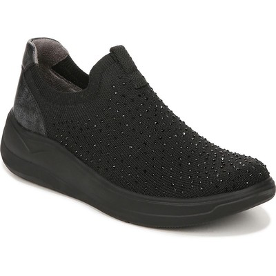 Bzees Womens Twilight Black Knit Slip-On Sneakers 6.5 Medium (B,M) BHFO 3200