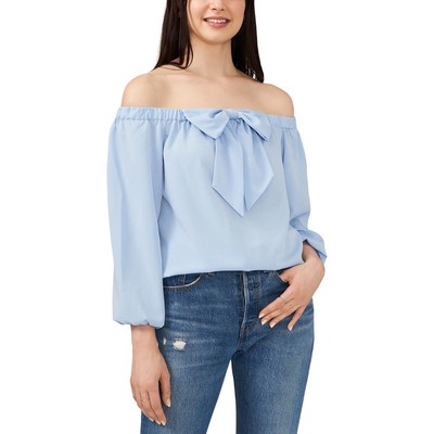 Riley & Rae Женская блузка с голубым бантом Maybelle для юниоров XL BHFO 2953