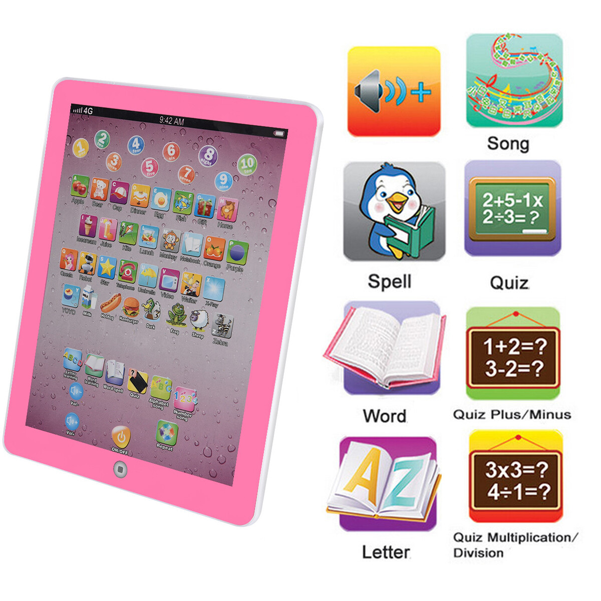 Gift Girls Boys | Kids Children Tablet Ipad Educational Learning Toys