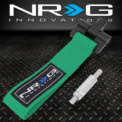 NRG TOW-130GN ДЛЯ 00-09 HONDA S2000 INSIGHT КОМПЛЕКТ ПЕРЕДНЕГО/ЗАДНЕГО БУКСИРОВОЧНОГО РЕМНЯ И БУКСИРНОГО КРЮКА