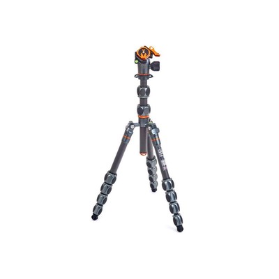 5-секционный штатив 3 Legged Thing Leo 2.0 CF с рычагом AirHed Pro, серо-серый