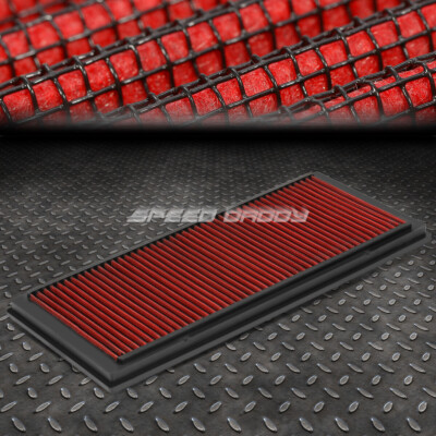 ДЛЯ 99-04 IMPREZA/LEGACY 2.5 КРАСНЫЙ МНОГОРАЗОВЫЙ И МОЮЩИЙСЯ ВОЗДУШНЫЙ ФИЛЬТР С ВЫСОКОЙ ПРОПУСКНОЙ СПОСОБНОСТЬЮ