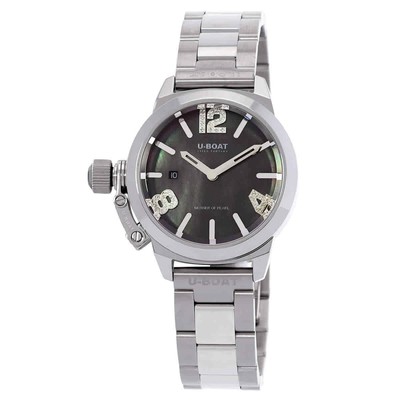 Pre-owned U-boat Classico Quartz Black Dial Ladies Watch 8899