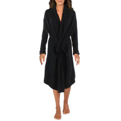 

Женское уютное платье-свитер Halston Heritage из черной мериносовой шерсти яка  BHFO 3882, Черный