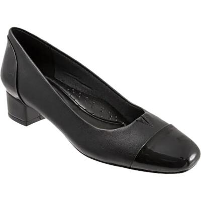 

Туфли-лоферы на каблуке с круглым носком Trotters Womens Daisy Leather BHFO 7109, Daisy