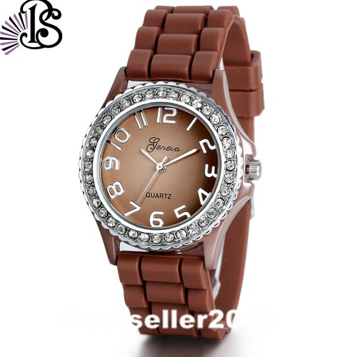 Women Teens Silicone Casual Watch Quartz Wristwatch Jelly Color Unisex Bracelet