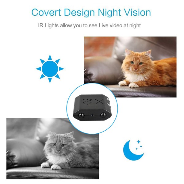 Mini Hidden Spy Camera Home Security 1080P HD Night Vision Motion Nanny Cam DVR - Image 6