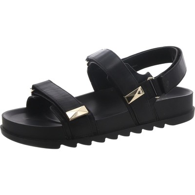 INC Womens Caldeon3 Black Slingback Sandals Shoes 10 Medium (B,M) BHFO 7827