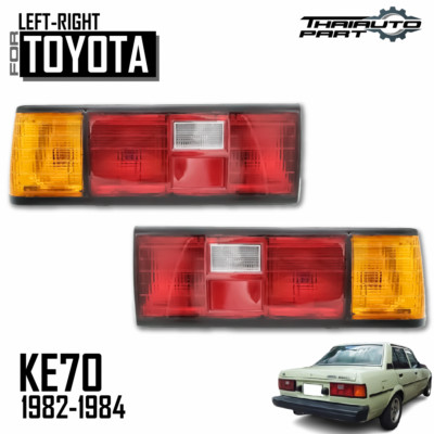 For 1982-1984 Toyota Dx Sedan Corolla Ke70 E70 Tail Lamp Light Pair Lr